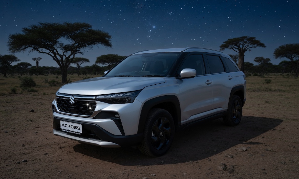 Suzuki Across under stars — CarPixels location car photography Gauteng